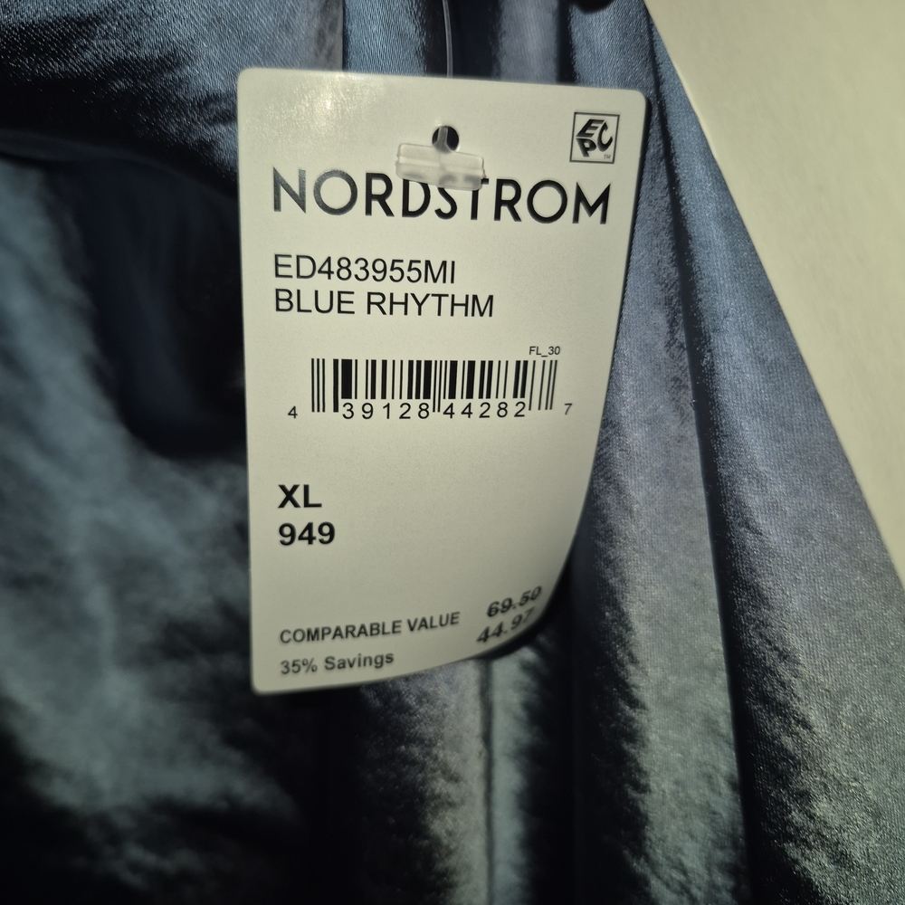 Nordstrom Blue Rhythm Satin Jacket in Steel Blue